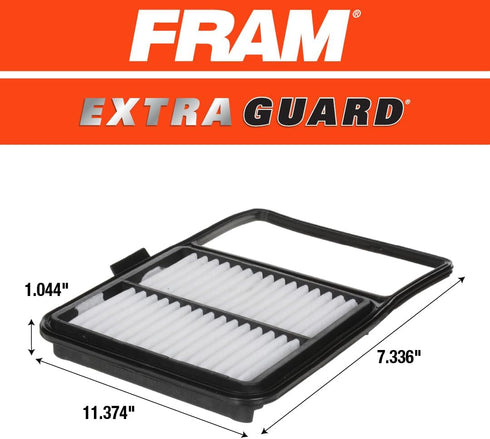 FRAM Extra Guard CA10159 Replacement Engine Air Filter for Select Select 2004-2009 Toyota Prius (1.5L), Provides Up to 12 Months or 12,000 Miles F...