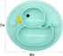 Toddler Plate, Portable Baby Plates for Toddlers and Kids, BPA-Free Strong Suction Plates for Toddlers, Dishwasher & Microwave Safe Silicone Place...