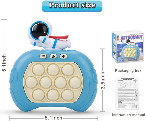 Fast Push Bubble Game for Kids & Adults, Version 2, Pop Light Up It Game Fidget Toy Handheld Game. Great for 8-12 Year Old Boys & Girls, Travel To...