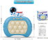 Fast Push Bubble Game for Kids & Adults, Version 2, Pop Light Up It Game Fidget Toy Handheld Game. Great for 8-12 Year Old Boys & Girls, Travel To...