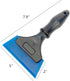 Heavy Duty Car Windshield Squeegee Rubber Shower Squeegee Water Blade Ice Scraper Rubber Squeegee Glass Wiper with Non-Slip Handle for Bathroom Cl...