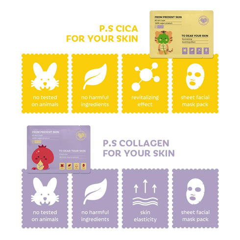 Vegan Sheet Mask 12 Combo (Pack of 12), Korean Facial Mask Sheet Skincare, Moisturizing, Soothing, Anti-aging, Regenerating Facial mask, Beauty Ma...