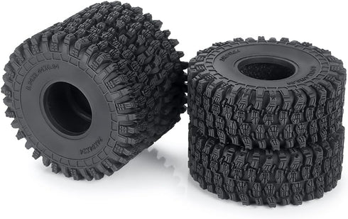 4Pcs RC Tires Terrain Rubber Tires for 1/18 Tra-xxa Trx4m Axial SCX24 RC Crawler Car Upgrade...
