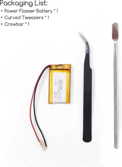 400mAh Power Flosser Battery Compatible with Philips Sonicare AirFloss Pro/Ultra HX8140/ HX8240/ HX8340/ HX8341/ HX8381/ HX8401, Water Flosser Rep...