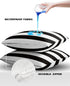 Outdoor Pillow Covers 26x26 Waterproof Polyester Throw Pillow Covers, Black White Stripes Decorative Pillowcases Garden Cushion Case for Patio Cou...