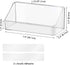 Poeland 2 Pack Wall Mounted Storage Organizer, No Drilling Bathroom Shelf, Clear Storage Box for RV Bathroom, Bedroom, Mirror Cabinets (Transparen...
