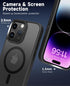4 in 1 Magnetic for iPhone 13 Pro Max Case Built-in 2 Screen Protector + Lens Protector, Supprot MagSafe Accessories, Military Grade Protection Ca...