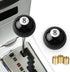 ASUBHA Shift Knob Manual Gear, Black 8 Round Ball Gear Shift Knobs, 4 5 6 Speed Automatic Manual Shifter Knob with 3 Adapters, Universal Fits Manu...
