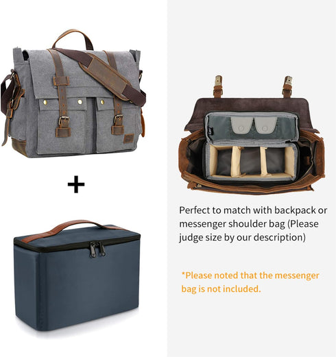 Kattee Camera Insert Bag, DSLR SLR Padded Case Shockproof for Travel...