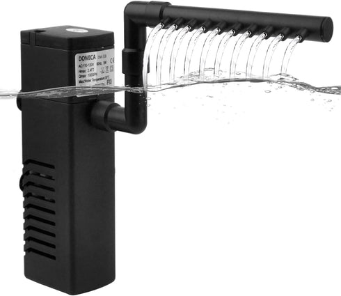 Internal Aquarium Filter with Aeration System 100GPH 5W Power Filter for 5 to 15 Gallons Fish Tank, Submersible Fish Tank Filter...