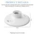 4 Pcs 660w 250v Medium Base E26 Lampholder 1-piece Keyless Top Lamp Holder Ceiling Light Sockets White Phenolic Bulb Socket Incandescent Fluoresce...