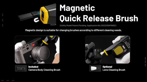 Nitecore NIA003 Lens Cleaning Brush Pair with Magnetic Attachment for BB2 and BB Mini Electric Air Dusters...