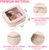 Clear Mini Makeup Bag Transparent Travel Cosmetic Makeup Case & Toiletry Bag for Women Clear Car Bag (C/Beige, MINI)...