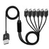 Poyiccot Micro USB Splitter Cable, Multi Micro USB Charging Cable, 6 in 1 Micro USB Charger Cable, USB 2.0 Type A Male to 6 Micro USB Male Y Split...