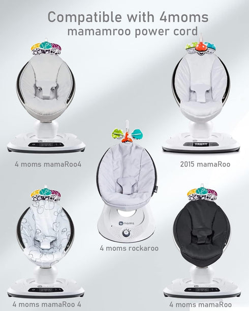 LEFXMOPHY Mamaroo Replacement Power Cord for 4moms mamaRoo 2/4 Infant Seat Charger, 2015 mamaRoo Infant Seat, RockaRoo Baby Swing, OH-1048B1203000...