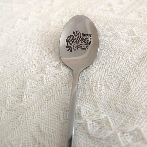 Happy Retirement Spoon Gifts for Men Women Retirement Going Away Gift for Coworker Friend Farewell Gift for Colleague Leaving Retired Gifts for Bo...