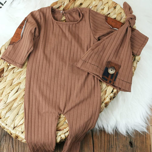 Newborn Photography Props Boys Girls Outfits Infant Photoshoot Romper Suits with Hat Baby Photo Shoot Props Outfits...