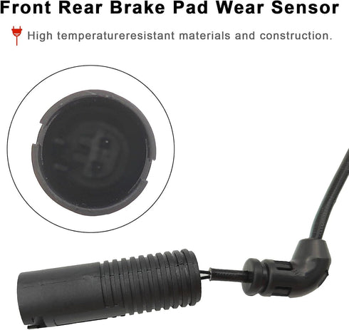 Front and Rear Brake Pad Wear Sensor 34351164371, 34351164372 for BMW 323CI 323I 325CI 325XI 328CI 328I...