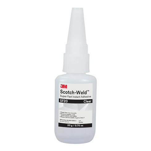 3M 91667 Scotch-Weld Super Fast Instant Adhesive SF20, Clear, 20 Gram Bottle...