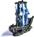 Housoutil Aquarium Submarine Ornaments Pirate Fish Tank Scenery Decoration Desk Topper Tabletop Pirate Decor Aquarium Boat Wreck Aquarium Decorati...