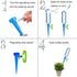 Plant Self Watering Spikes Indoor Outdoor Plastic Bottle Garden Plant Drip Irrigation Automatic Device Spike System Plants Watering Bulbs Globes w...