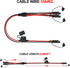 iGreely 10 Gauge SAE Spliiter Extension Cable with SAE Polarity Reverse Adapter 1 to 2 Splitter Connector with Inline Fuse Holder 30A for Solar Pa...