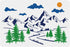 Large Mountain Forest Stencils Forest Landscape Stencil Template 23.6×15.7inch Sun Cloud Tree River Painting Stencils Reusable DIY Art Decoration ...