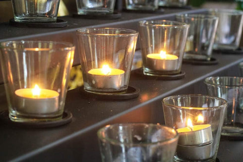 CandleNScent Unscented Tealight Candles, 30 Pack, White, Made in USA...