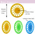60PCS Plastic Project Wheels with 2mm Hole and 30PCs Shaft Rods,100mm Round Rod Axles for Science Engineering Car STEM Projects RC Truck Boat Heli...