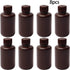 Othmro 8Pcs 4.3oz Plastic Containers Lab Chemical Reagent Bottles 125ml Small Mouth Liquid Solid Storage Bottles Round Sample Storage Containers S...