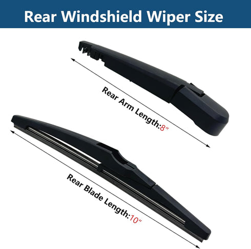 Rear Windshield Wiper Arm with Wiper Blade for Chevrolet Spark 2016-2022 Rear Windshield Back Wiper Arm Blade Replacement OEM # 95391372, 95391371...