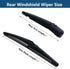 Rear Windshield Wiper Arm with Wiper Blade for Chevrolet Spark 2016-2022 Rear Windshield Back Wiper Arm Blade Replacement OEM # 95391372, 95391371...