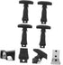 BESPORTBLE 4pcs T-Lock Buckle T Handle Boat T- Handle Rubber Flexible Hasp Car Hood Latches Car Accessories T-Handle Catches A126 Rubber Black Loc...