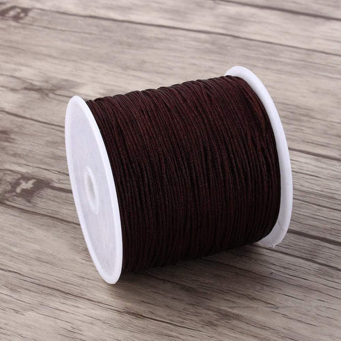 Nylon Beading Cord for Chinese Knotting Macrame String Bracelet Braided Thread Jewelry Making Material Coffee...