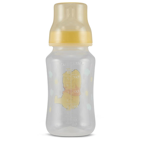 Disney Winnie The Pooh Baby Bottles 11 oz for Boys or Girls | 2 Pack of Infant Hourglass Shaped Bottles with Cover for Newborns and All Babies | B...
