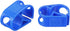 PATIKIL Plastic Tube Tubing Clamps, 2Pcs 3/16" - 5/16" Tube OD Adjustable Precise Flow Control Hose Clamp Clip for Laboratory Pinch Valve, Blue...