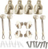 New Bungee kit + end caps Universal Replacement Mounting Brackets of Exterior Sun Shades Outdoor/Indoor Roller up Blinds (Beige, 2pack)...