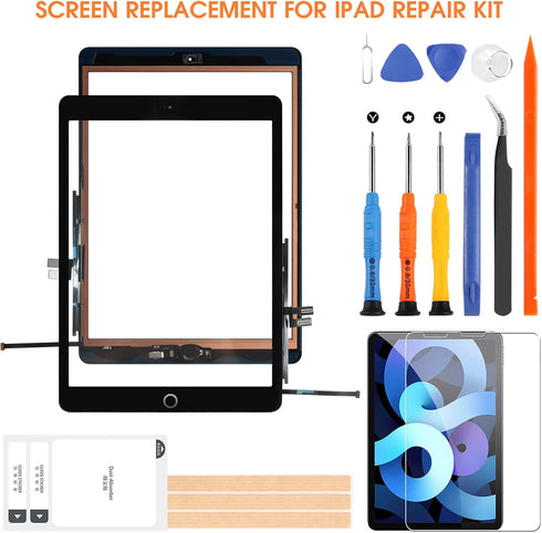 Touch Screen for iPad 7 7th 2019, for iPad 8 8th 10.2-inch Digitizer Model A2197 A2200 A2198 A2232 10.2 2020 A2428 Screen Replacement Glass Assemb...