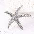 Fashion Color Starfish Inlaid Rhinestones Alloy Brooch Pins Women Girls Accessories...