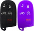Jeep Silicone Key Fob Cover Fit for Dodge Durango Journey Dart Challenger Jeep Compass Renegade Grand Cherokee Fiat 500X Chrysler Car Accessories ...