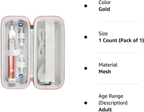 Toothbrush Travel Case Compatible with Oral-B Pro 1000, 2000, 3000, 3500, 1500/ for Philips Sonicare ProtectiveClean 4100 5100 Electric Toothbrush...