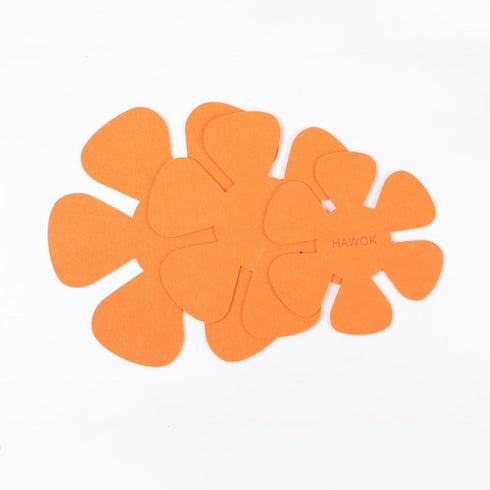 Pot/Pan Protectors-set of 3 Dia. 8" 10" 12" Orange...