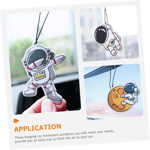 Inside Car Accessories 12pcs Astronaut Fragrance Inside Car Accessories Rearview Mirror Accessories Car Rearview Mirror Pendant Car Pendant Orname...