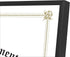 Golden State Art, 8.5x11 Aluminum Frame, Real Glass, Metal Frame for 8.5 by 11 inch Document, Certificate, Diploma. with Easel Stand (Black 1pack)...