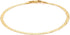 PORI JEWELERS 18K Gold Over 925 Sterling Silver Italian 3MM Magic Herringbone Dainty Chain Bracelet For Women - Available in size 7 7.5 or 8 inche...