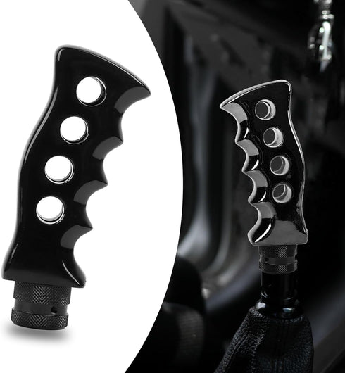 Pack-1 Car Gear Shift Knob, Car Manual Transmission Gear Shift Tip Kit, Car Grip Knife Handle Gear with Adapter Screws and Spanner, Universal for ...