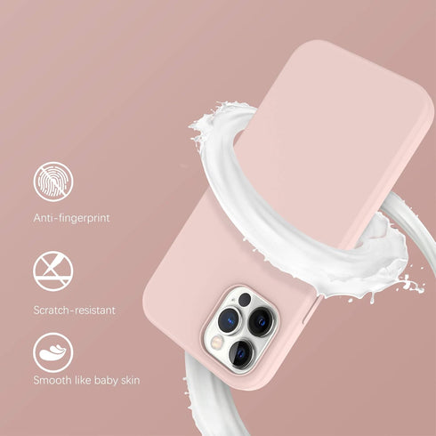DUEDUE for iPhone 12 Pro Max Case 6.7", Liquid Silicone Soft Gel Rubber Slim Cover with Microfiber Cloth Lining Cushion Full Protective Phone Case...