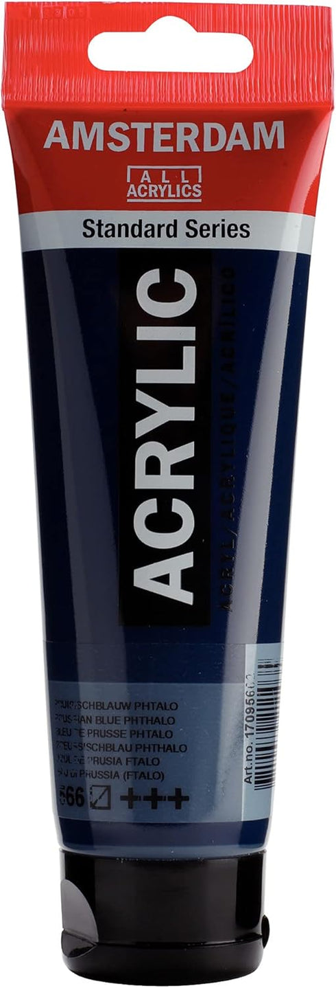 Amsterdam Standard Series Acrylic Tube 120ml Prussian Blue (Phthalo) 566 (17095662)...