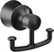 Moen YB2103BL Dartmoor Double Robe or Towel Hook, Matte Black...