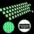 English Luminous Keyboard Stickers Glow in The Dark Language Letter Protective Film Alphabet Button Layout for Laptop PC...